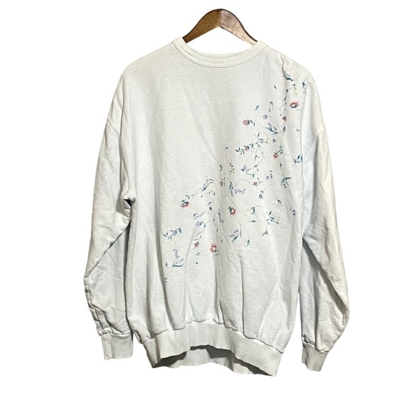Vintage oversized floral print crewneck sweatshirt size M - Picture 8 of 8